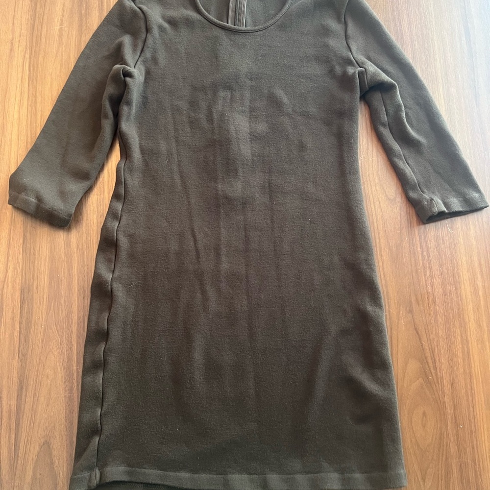Philosophy Olive Green Knit Shift Dress